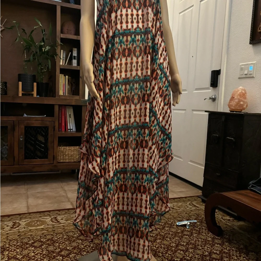 Colorful Patterned Maxi Dress - Picture 3 of 3